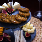 Pizza Quattro Formaggi with Grapes